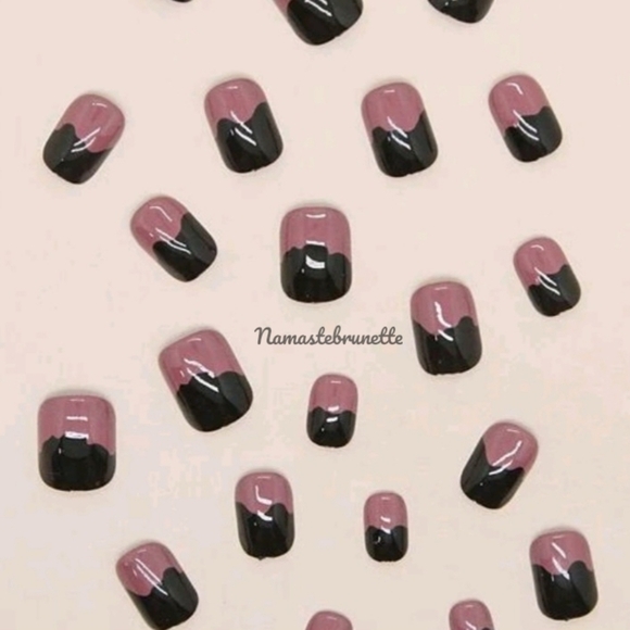 2/$16 Black Pink Punk Press On Nails - Picture 5 of 14